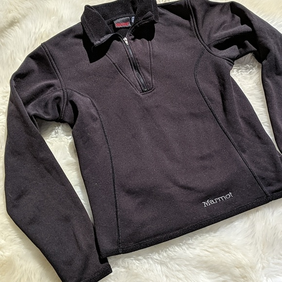 Marmot Tops - Marmot Half Zip Black Pullover Size M
